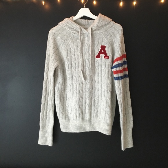 Grey Hoodie Abercrombie and Fitch Sweater